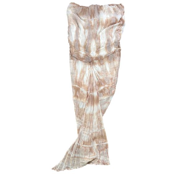 Young Fabulous & Broke Dresses & Skirts - Young Fabulous & Broke Kauai Tie Dye Strapless Sundress Women's M Tan/White
